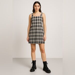 Esprit Y2K Plaid Sleeveless A-Line Dress – Size 9/10